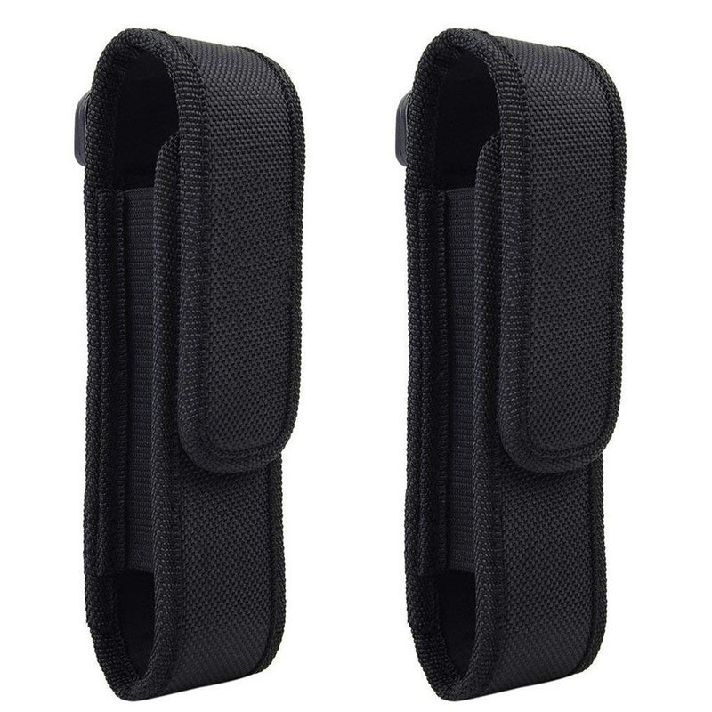 AuKvi 2 Pcs Flashlight Holster Pouch Holder Flash Light Belt Pouch Carry Case for 5"-7" Tactical Flashlight with Stretch Capability - Image 1